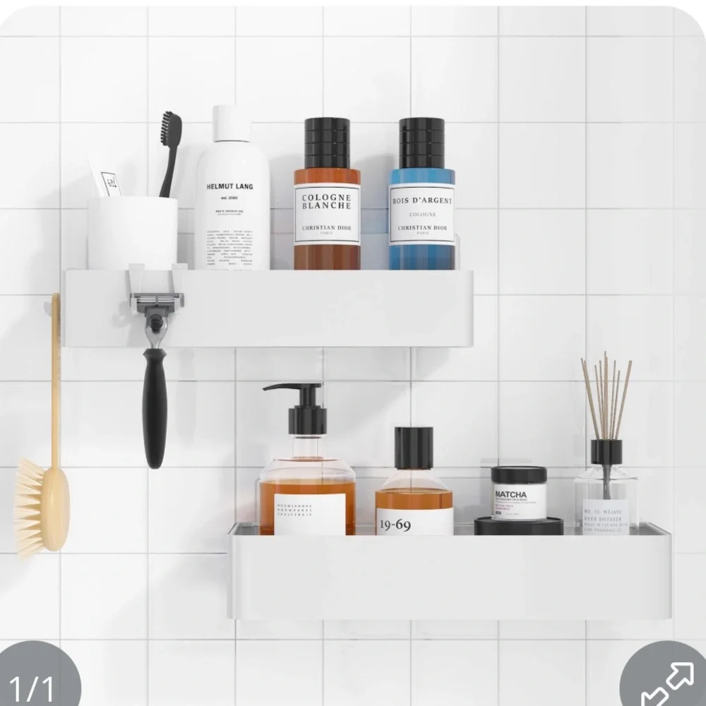 Modern White Shower Caddy